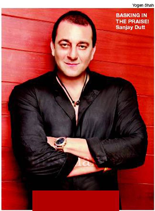 Sanjay Dutt on the front page of today's Bombay Times