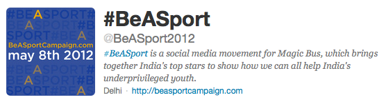 #BeASport