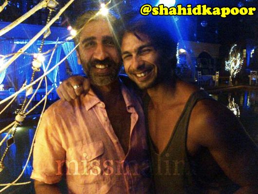 Shahid Kapoor with a friend in Goa