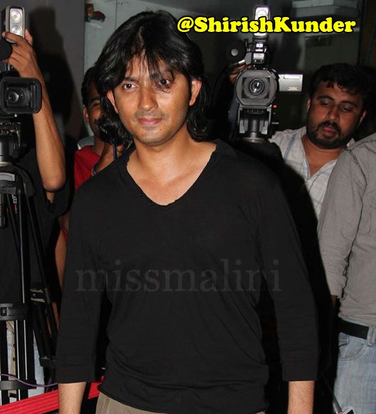 Shirish Kunder at Sanjay Dutt's party in Mumbai last night