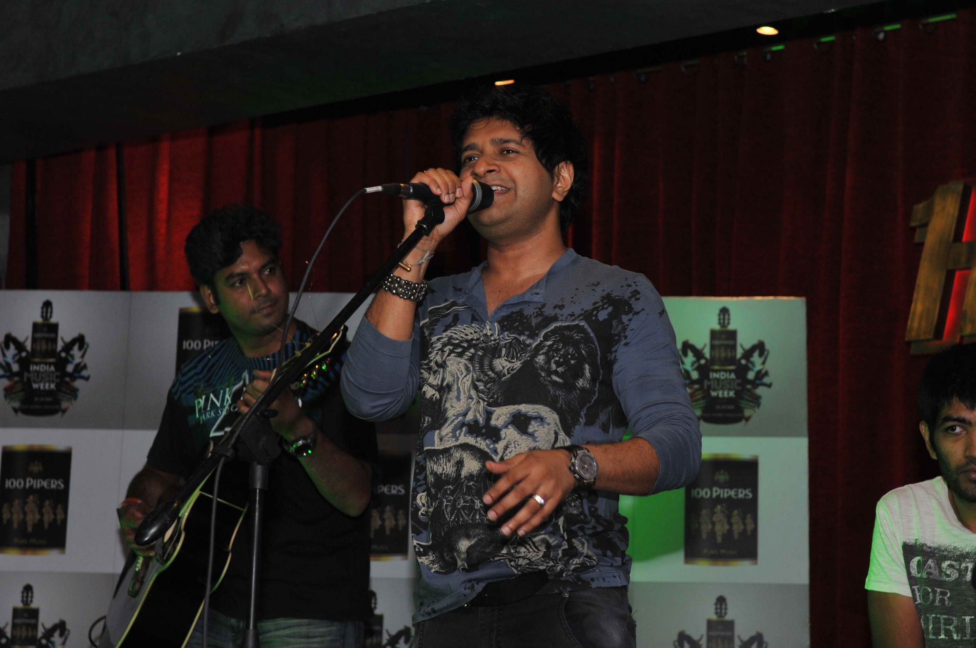 Singer KK performing with Parikrama