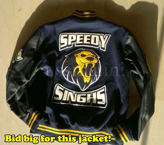 Speedy Singhs jacket up for auction