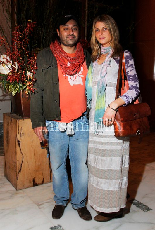 Vikram Chatwal & Angela Lindvall at the Four Season's Hotel in Mumbai
