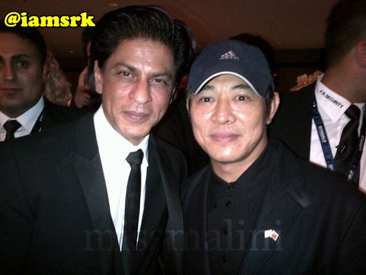 Shah Rukh Khan with Jet Li