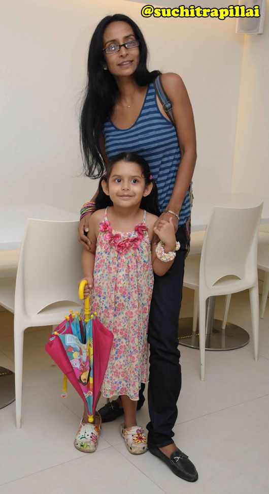 Suchitra Pillai with daughter