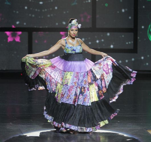 Candice Pinto wears a Suneet Varma design