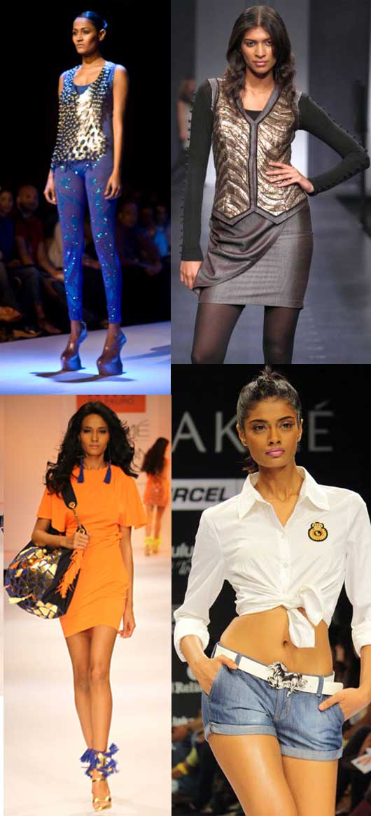 Lakme Fashion Week All-Stars: (clockwise) Surelee, Lekha, Archana and Rikee