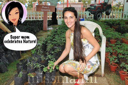 Tara Sharma at Kissanpur, A Farm in the middle of Mumbai