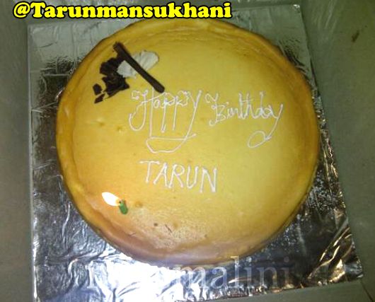 Tarun Mansukhani's cake