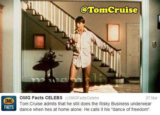 Tom Cruise in tighty-whities