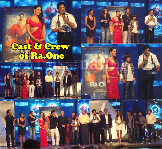 The cast and crew of Ra.One