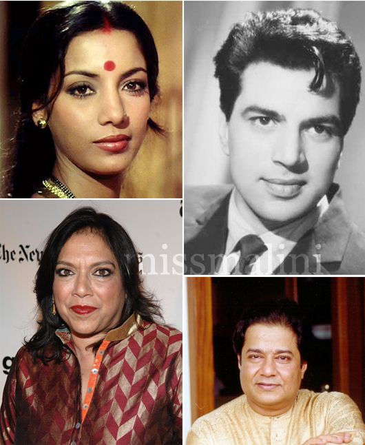 Clockwise: Dharmendra, Anup Jalota, Mira Nair and Shabana Azmi