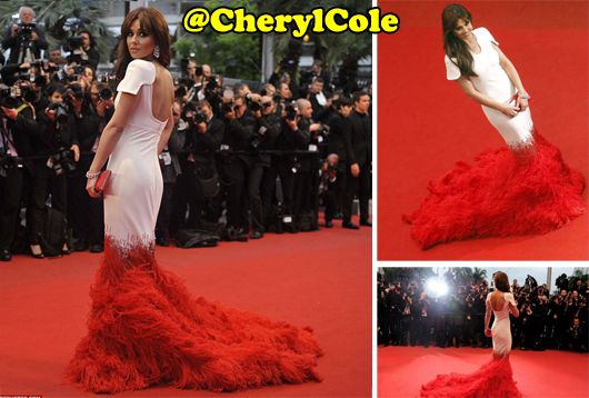 Cheryl Cole in Stephane Rolland at the Cannes Film Festival