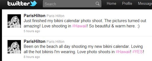 Paris' tweets