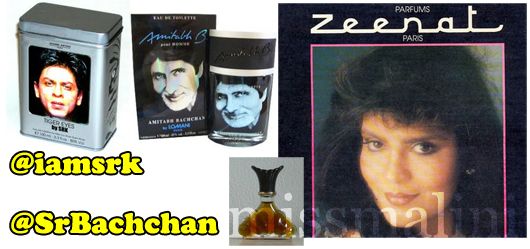 Perfumes by Shah Rukh Khan, Amitabh Bachchan and Zeenat Aman