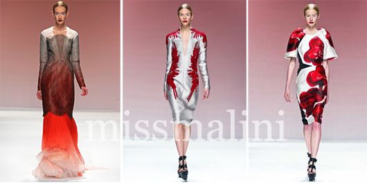Striking pieces from Bibhu's Fall/Winter 2012 Collection at New York Fashion Week