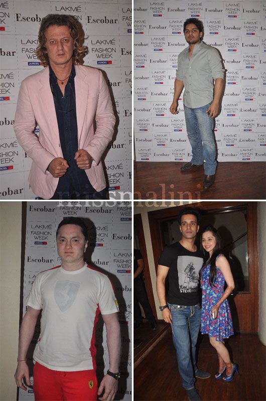 Clockwise: Rohit Bal, Imtiaz Khatri, Aamir Ali with wife Sanjeeda and Gautam Singhania