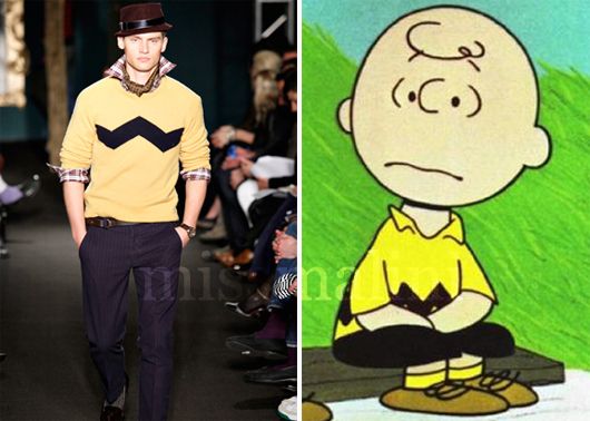 A Michael Bastian pull-over inspired by Charlie Brown