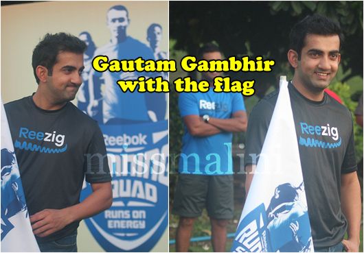 Gautam Gambhir Flagged off the Reebok Running Squad Meet