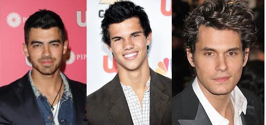 Joe Jonas, Taylor Lautner & John Mayer