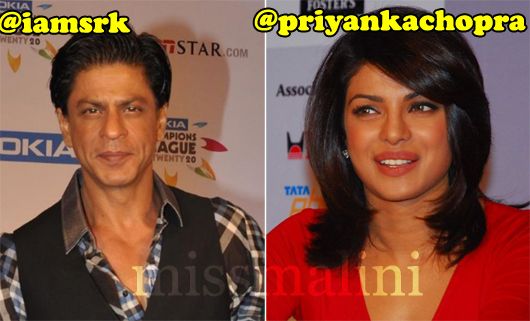 Shah Rukh and Priyanka Chopra today