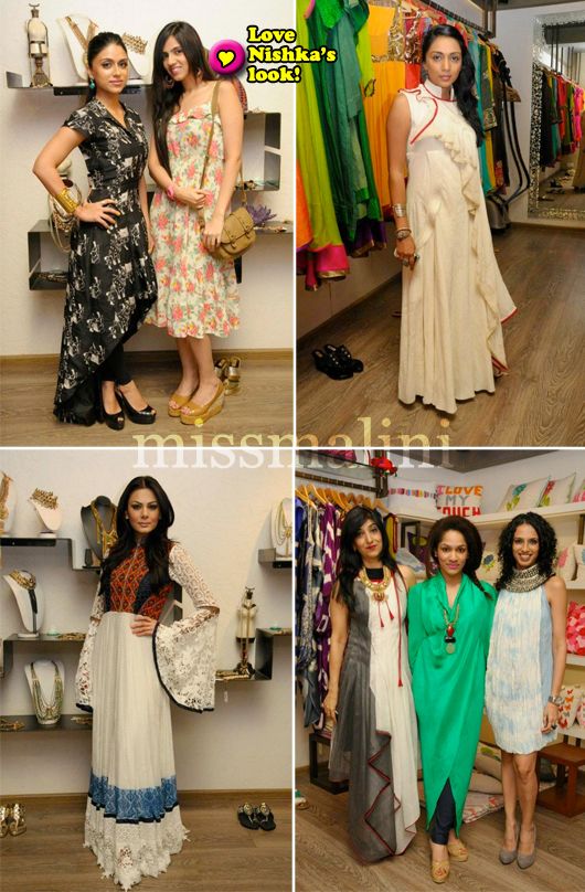 Zoya Morani, Nishka Lulla, Shveta Salve, Anchal Kumar, Masaba Gupta with Aparna Badlani & Azmina Rahimtoola