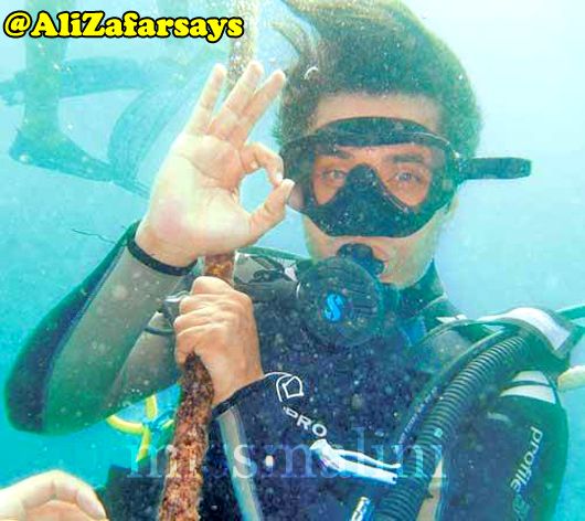 Ali Zafar is under the sea