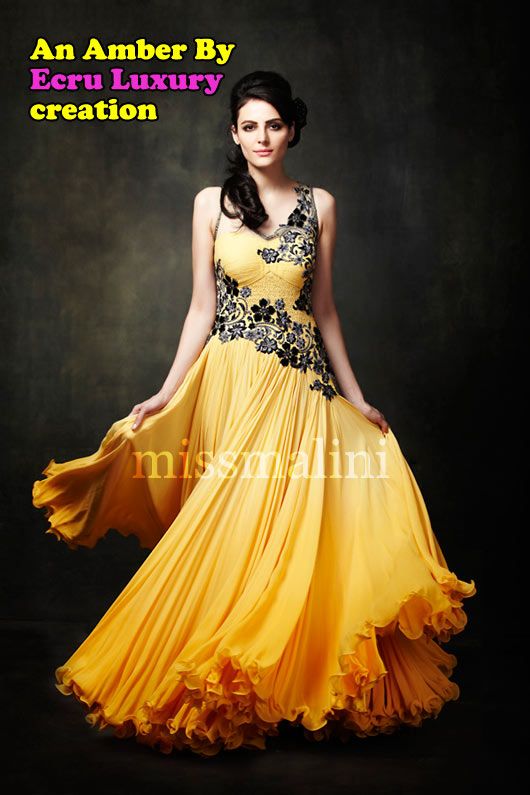 A signature Amber gown