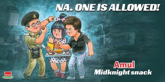 The Amul hoarding on the SRK-Wanhede Controversy
