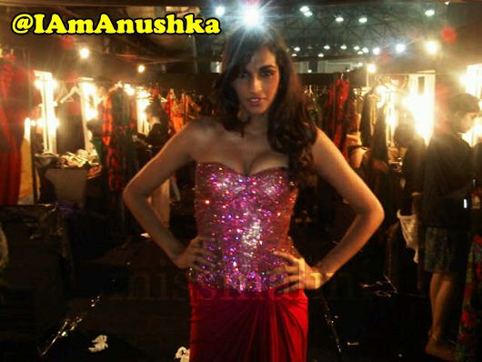 Anushka Manchanda, backstage at Raakesh Aggarvwal's show in Delhi