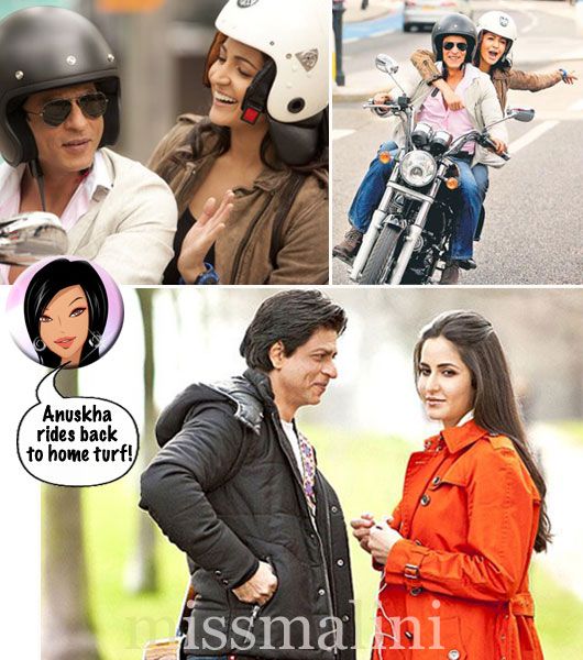 Anushka Sharma with Shah Rukh Khan, Shah Rukh with Katrina Kaif