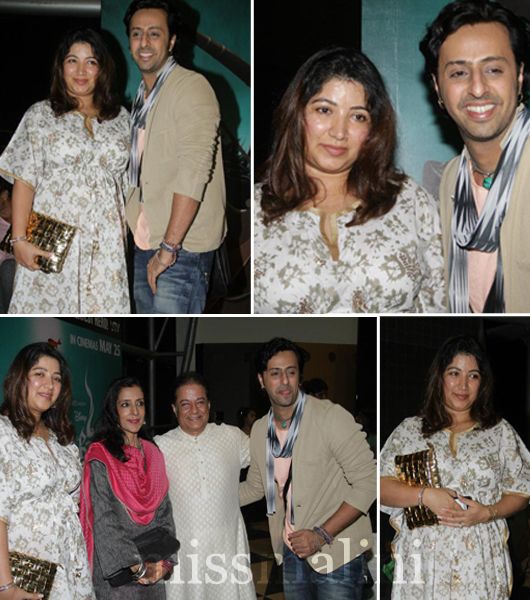 Salim Merchant with his wife, Anup Jalota with his wife