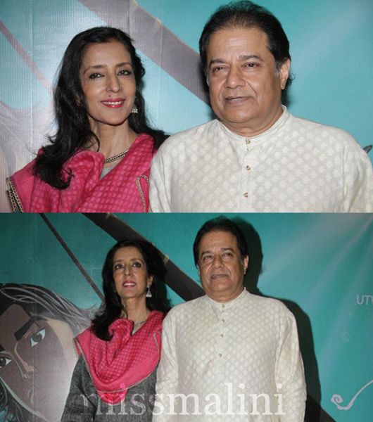Anup Jalota with his wife