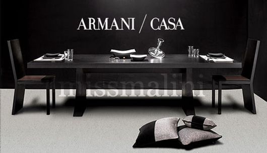 Armani Casa furniture and accessories
