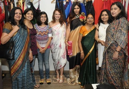 Designer Ritu with her family