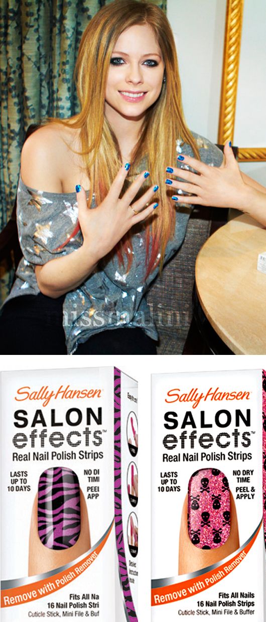 Rocker Chick Avril Lavigne NAILS it for Sally Hansen