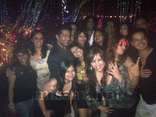Bipasha with friends at a birthday party in her honour