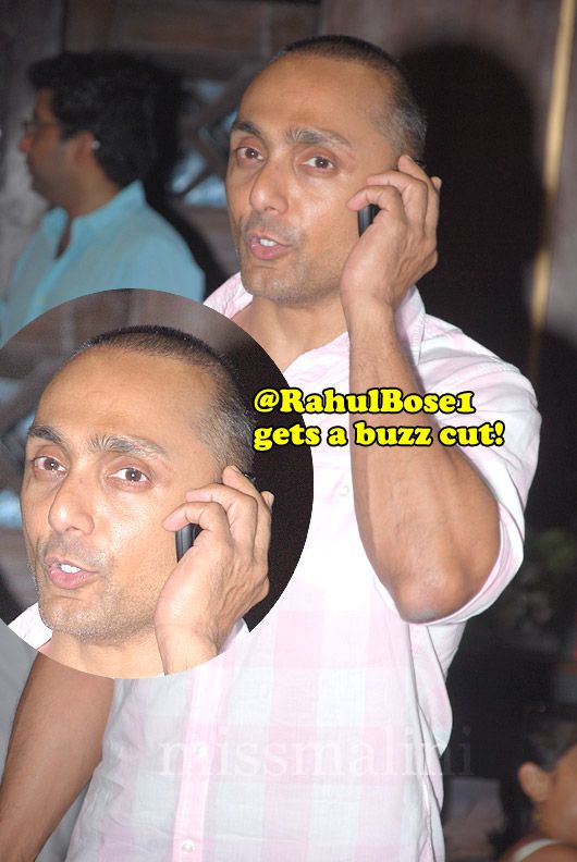 Spotted: Rahul Bose With a Cool New Buzz Cut!