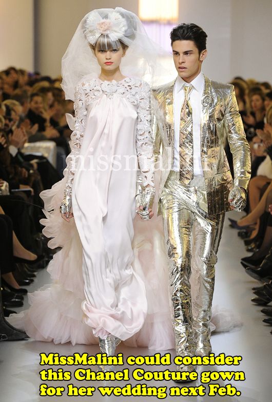 The Chanel couture wedding dress from 2010