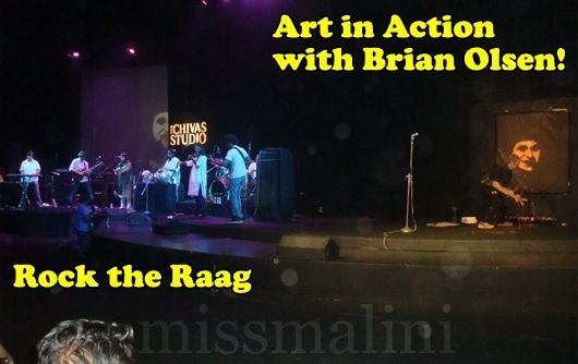 Art Jam: Brian Olsen paints to the tunes of Mrigya