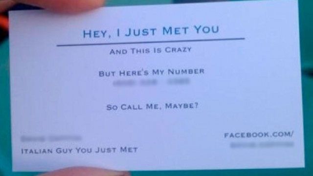 Would You Print ‘Call Me Maybe’ Business Cards?
