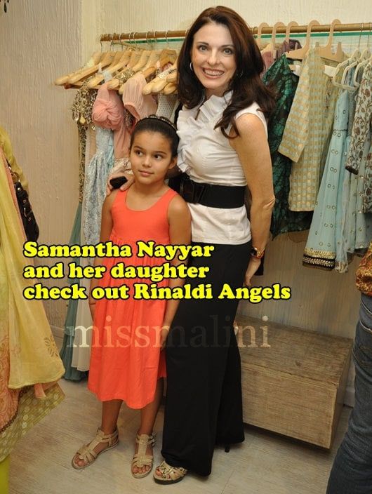 Samantha Nayyar and her daughter