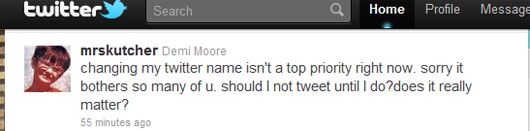 No More @mrskutcher For Demi Moore?