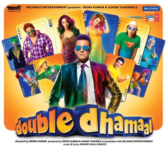 Double Dhamaal movie poster | photo courtesy rediff.com