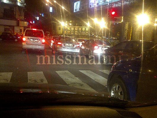 A traffic violation clicked by Dino Morea on his phone