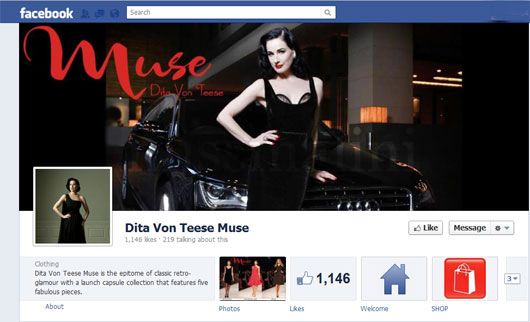 A screen-grab of the Muse page on Facebook