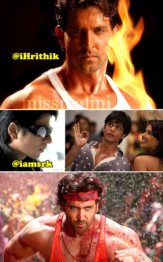 Shah Rukh Khan in Don & Hrithik Roshan in Agneepath Shah Rukh Khan in Don & Hrithik Roshan in Agneepath