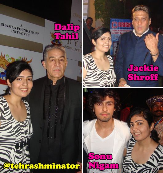 Rashmi Daryanani with Dalip Tahil, Jackie Shroff and Sonu Nigam