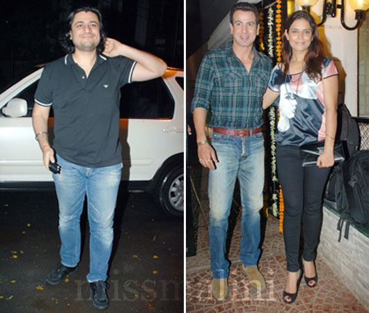 Goldie Behl, Ronit Roy with his wife Neelam