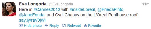 Eva Longoria's tweet